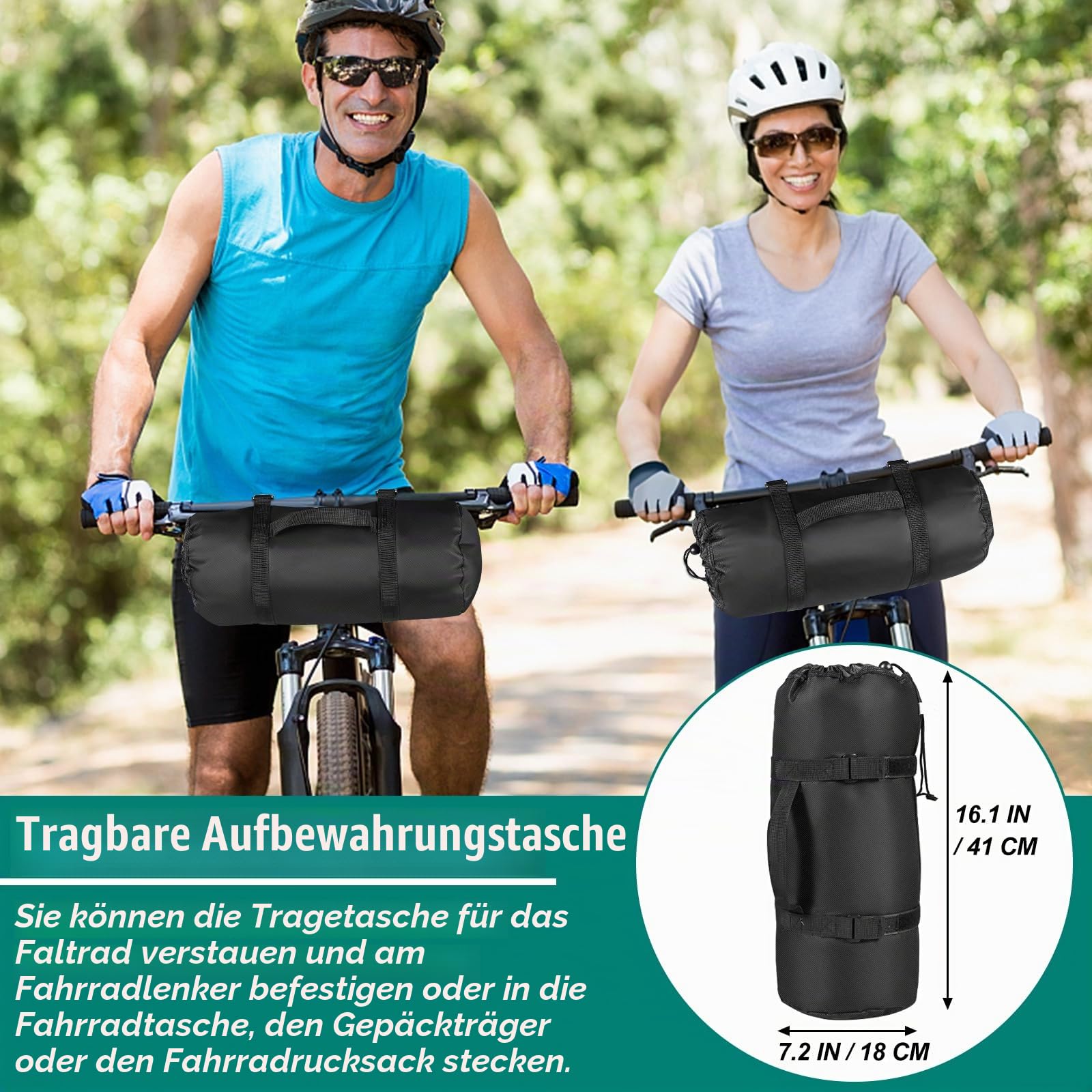 Fahrrad Transporttasche 24 Zoll,Robuste 900D Fahrradtransporttasche Wasserdicht mit Schultergurt,Fahrradtasche Flugzeug für 24-29 Zoll MTB Rennrad und Klapprad Faltrad,Groß Fahrrad-aufbewahrungstasche