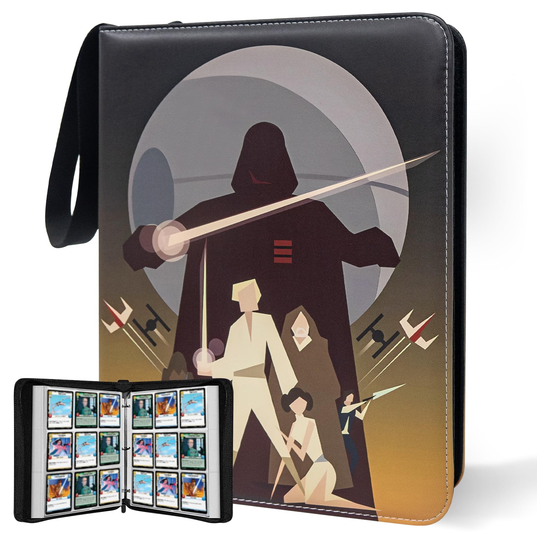 Amazon.com: Card Binder for Star Wars Trading Cards,9 Pocket with 60  Sleeves up to 1080 Cards,Waterproof Card Storage Book,Star Wars Cards  Display Case : Electronics