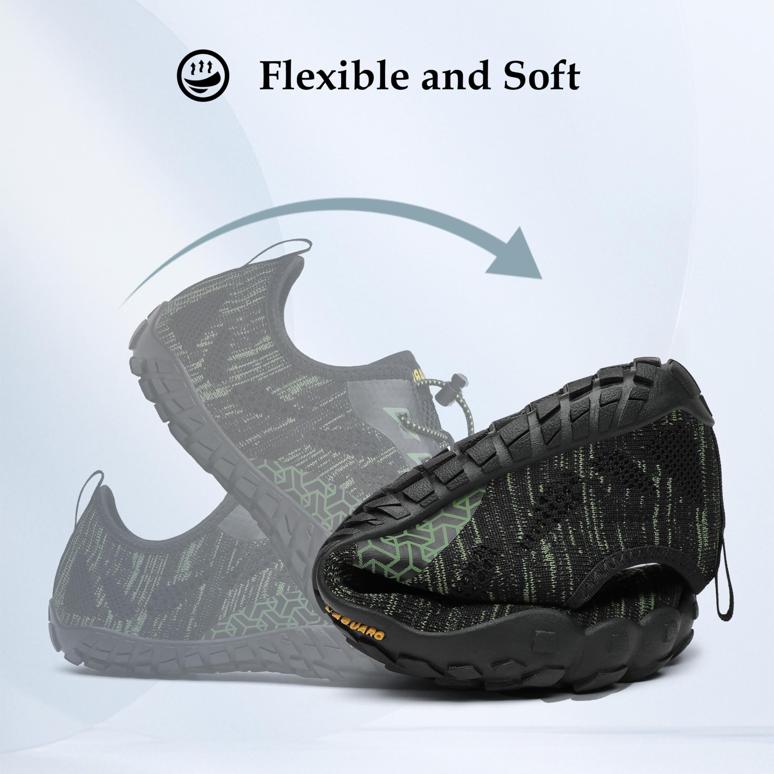 SAGUARO Scarpe Barefoot Minimaliste Uomo Scarpe da Trail Trekking Scarpette da Scoglio