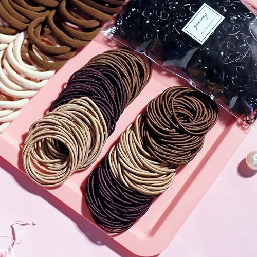 Miniatura 6 de YANRONG Juego de 1159 piezas de accesorios para el cabello para mujer, sin costuras, variedad de coleteros para el cabello, bandas elásticas