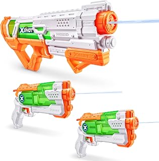 X-Shot Fast Fill Epic Water Blaster + 2 Micro Blasters - 34ft Range, 1-Second Refill, 700ml Capacity for Epic Water Fights