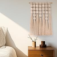 STRONA Handmade Macrame Wall Hanging 16x23 Boho Tapestry Gold Zari Cotton Art - Artisan India Craft for Bedroom Living Room