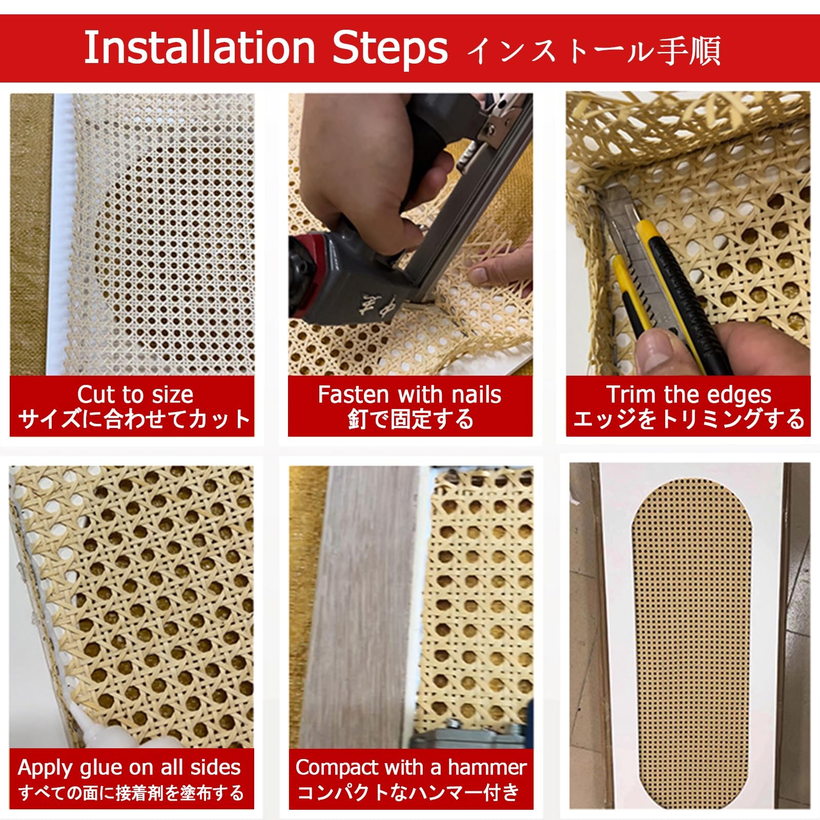 Rollo de Correas de Ratán de Plástico Ratan Rollo Mimbre Cinturón Tejido de Ratán Ratan Sintetico por Metros Proyectos de Bricolaje Correas de Caña Natural Rattan Cannage,gabinete,silla,muebles(15.7"