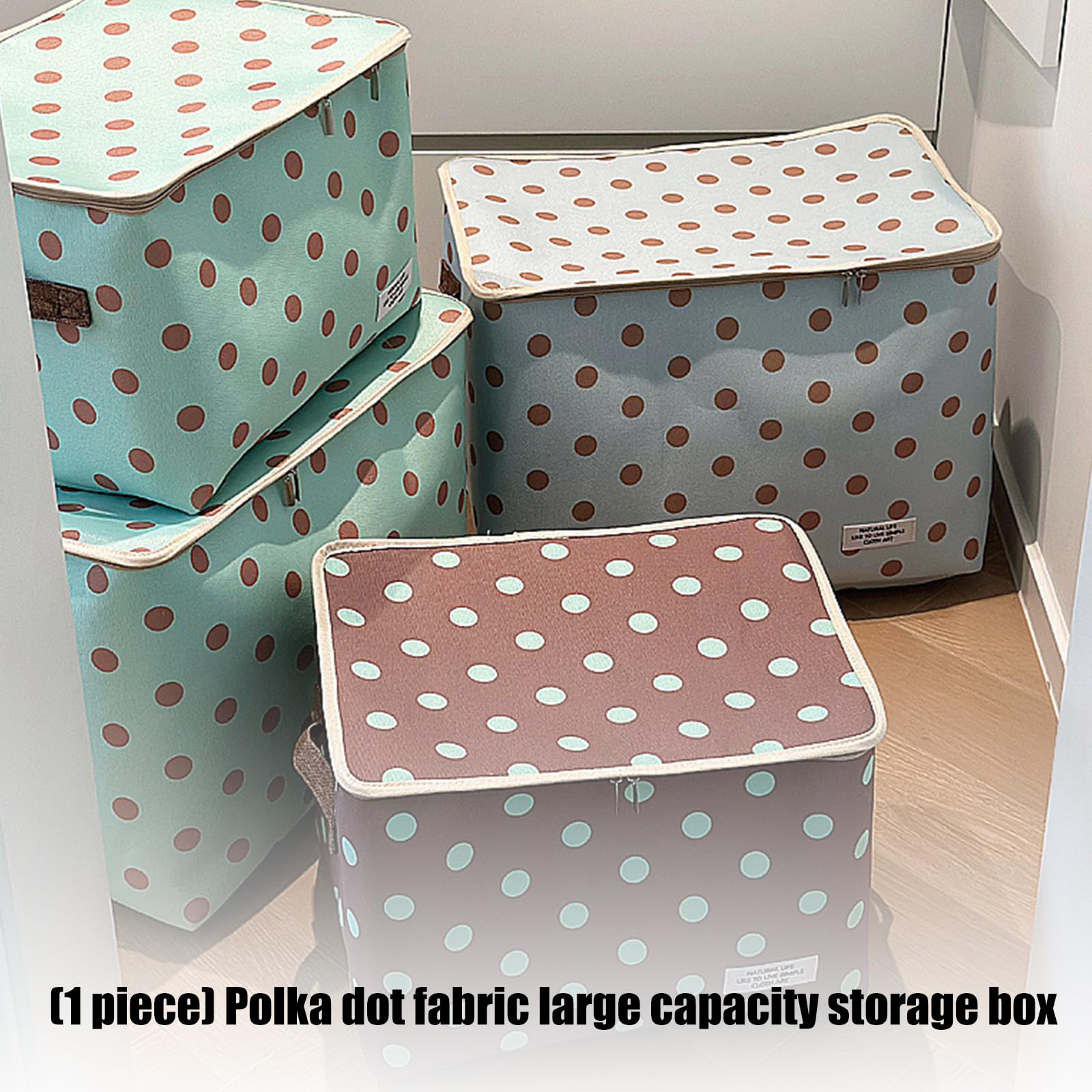 PANGBOER Faltbare Stoff Aufbewahrungsbox mit abgedecktem Deckel und seitlichen Griffen für die Aufbewahrung von Schränken, Kleidung und Bettwäsche Box mit weichen Seiten