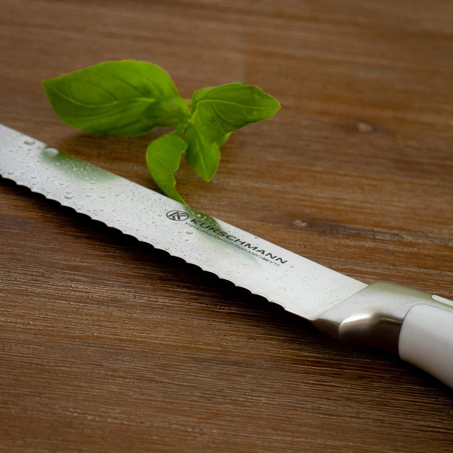 Gеt Dіѕсоunt оƒƒеr Kurschmann 8 Arctic White Bread & Wedding Cake Knife in Gift Box, Serrated German Stainless Steel Blade, Rivetless Handle, Bridal Shower Gift, Multipurpose Kitchen Tool