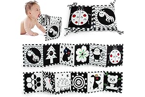 Cawgug Black and White High Contrast Soft Book