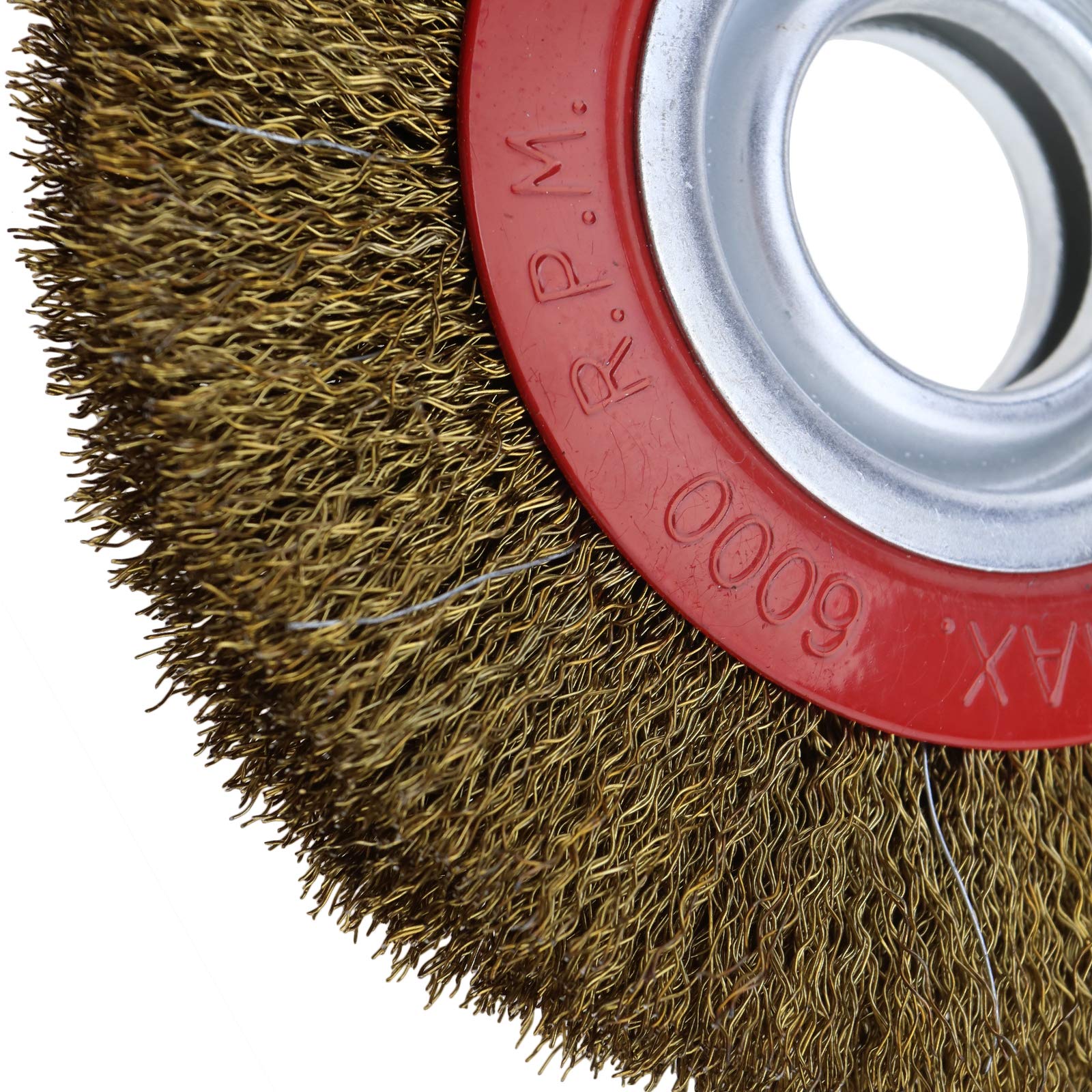 ENET 200mm 8" Roue de Polissage Brosse Acier Inoxydable Broyeur Remplacement pour Polonais et Anneaux Réducteurs