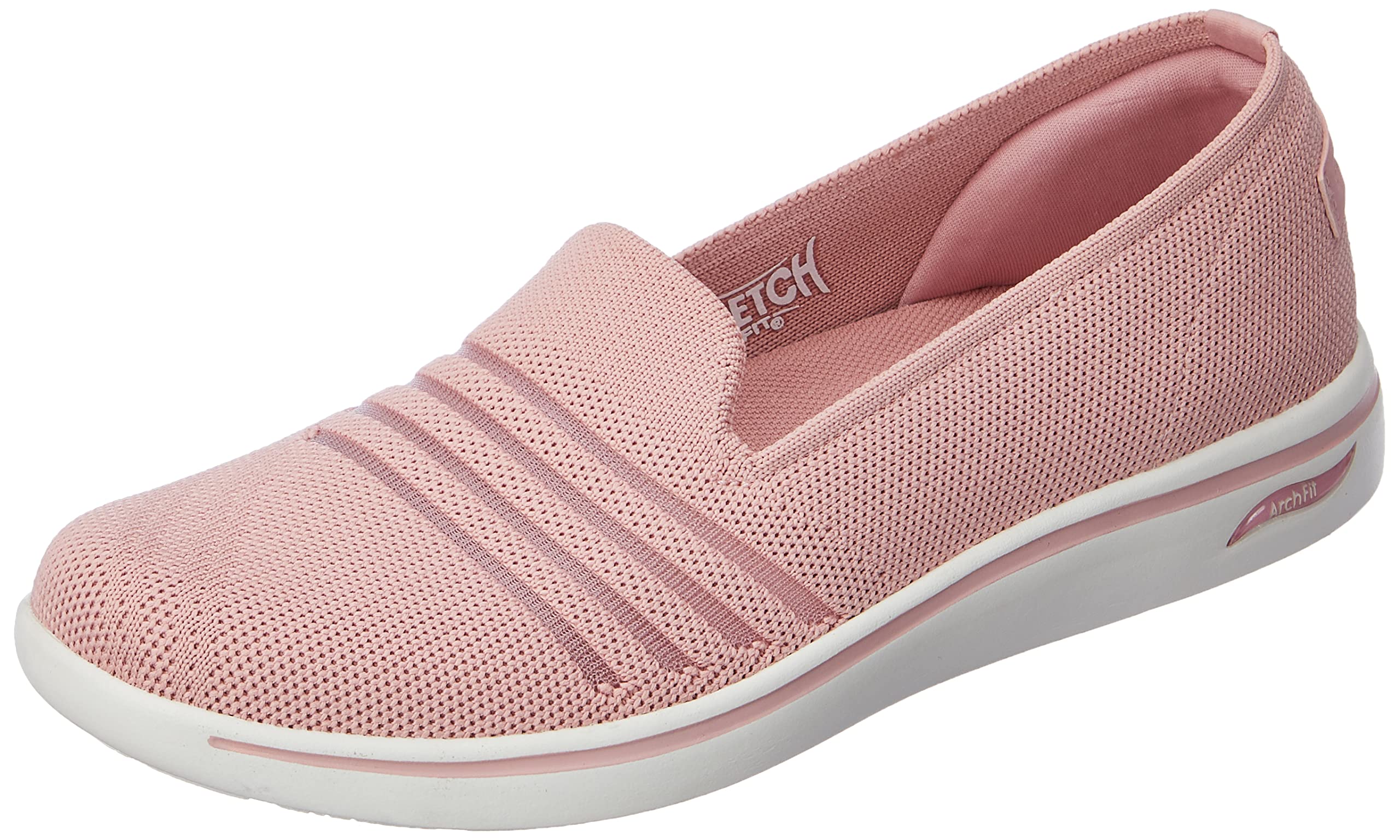 Skechers Womens Arch FIT Uplift-Cutting Edge Mauve Sneaker - 4 UK (136560) (B0BS9JWT72) Amazon Price History, Amazon Price Tracker