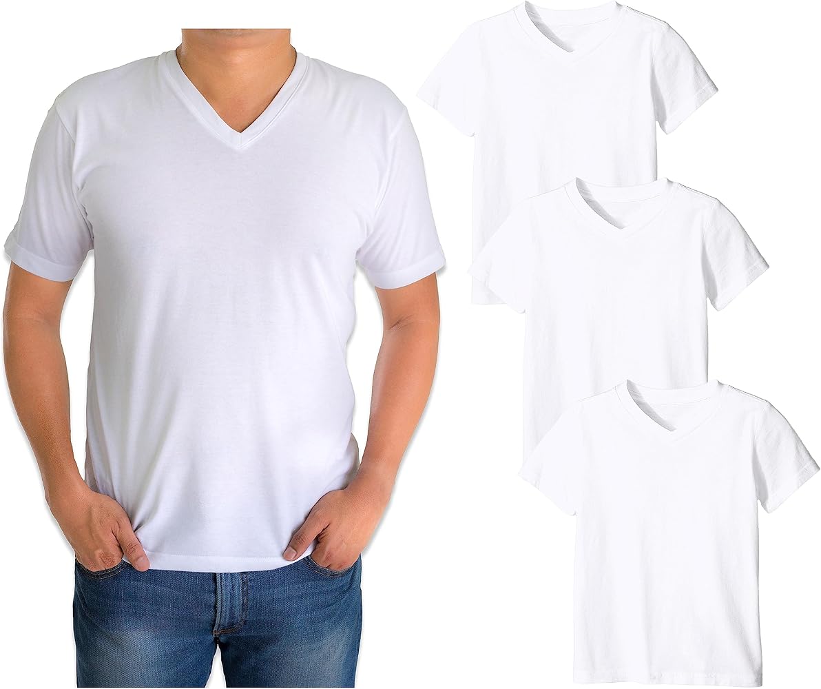 amazon mens white t shirts