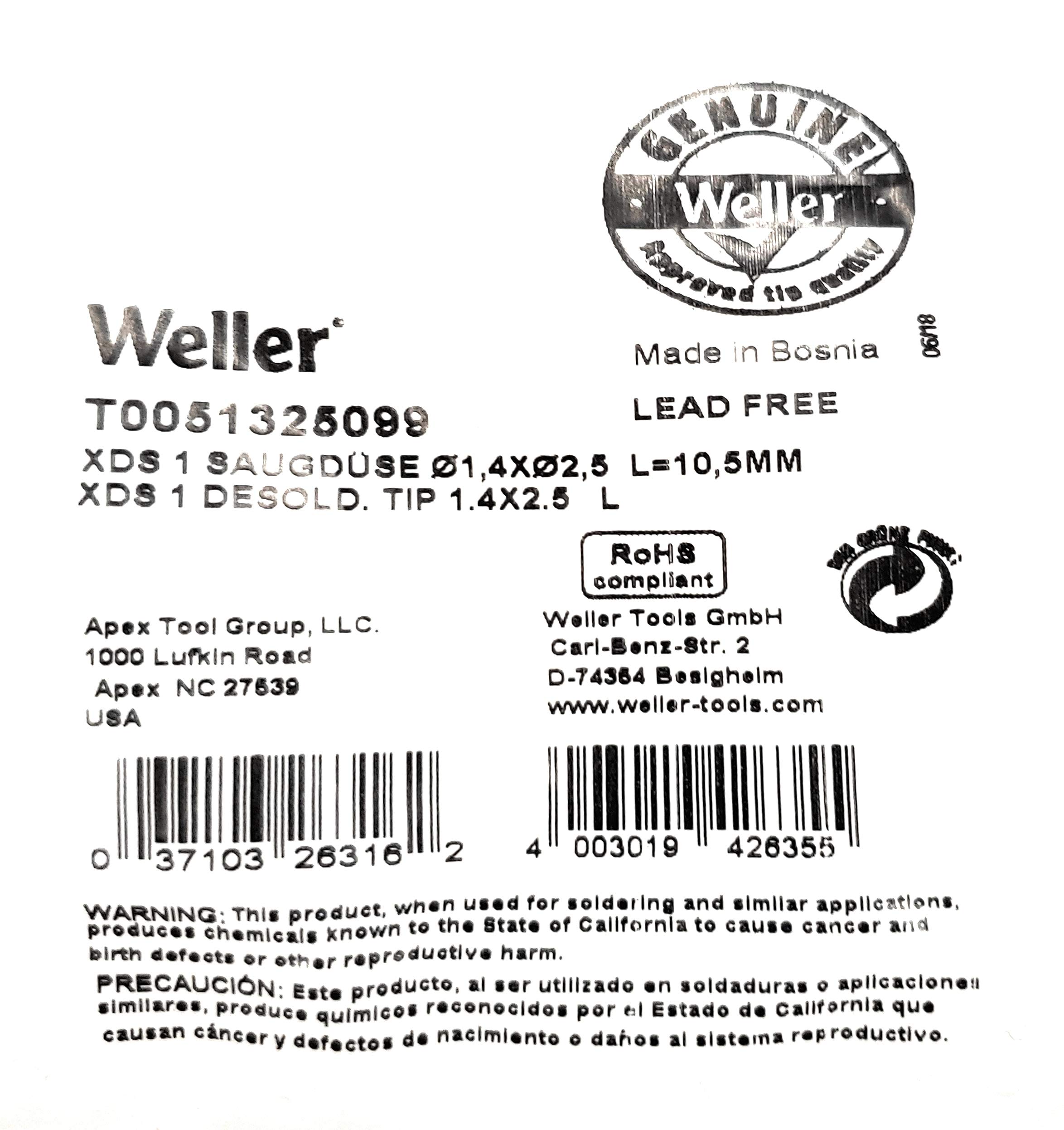 Weller T0051325099 Entlötdüse für DSX120/WXDP120