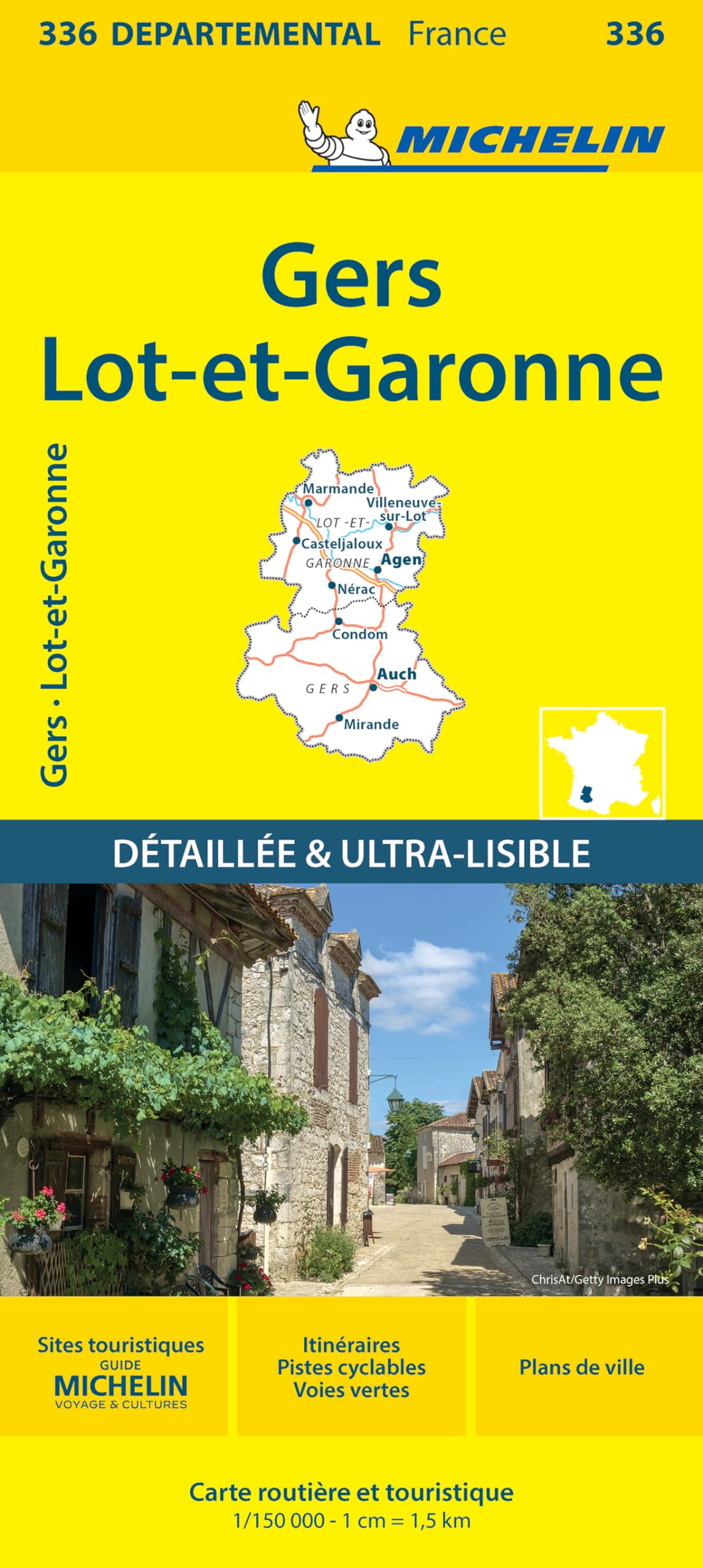 Gers Lot-et-Garonne - Michelin Local Map 336 Map by Michelin (Sheet map, folded)