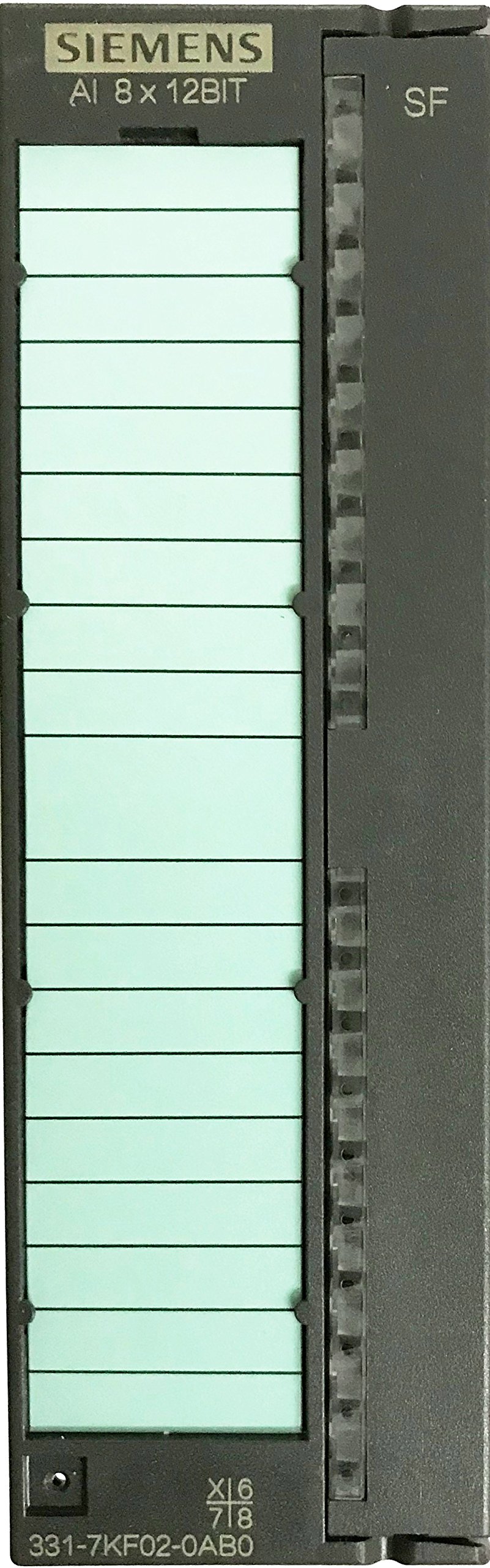 Siemens 6ES7 331-7KF02-0AB0 SIMATIC S7-300, Analog Input SM 331, OPTICALLY Isolated, 8AI, Resolution
