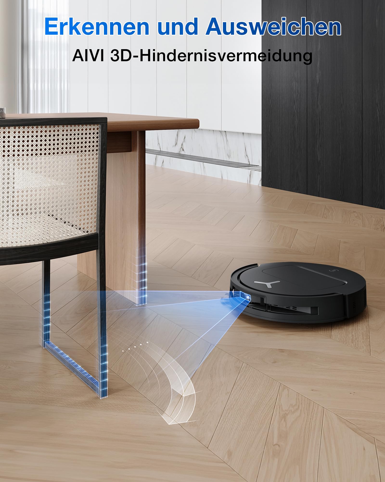 ECOVACS T50 Omni Gen2 Saugroboter mit Wischfunktion 21.000 Pa, ZeroTangle | Roboterstaubsauger, Ausziehbare Seitenbürste und Mopp, Moppwäsche mit 75°C heißem Wasser, All-in-One Station, Silberschwarz