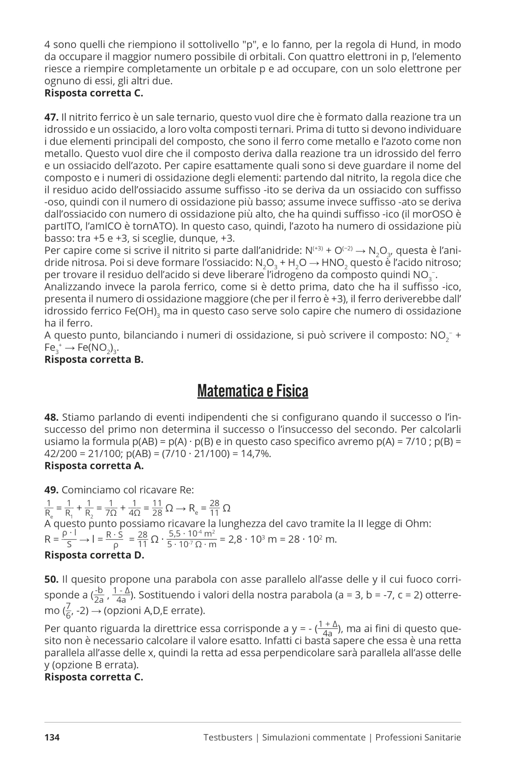 Testbusters. Professioni sanitarie 2026. Simulazioni commentate. Con simulatore online
