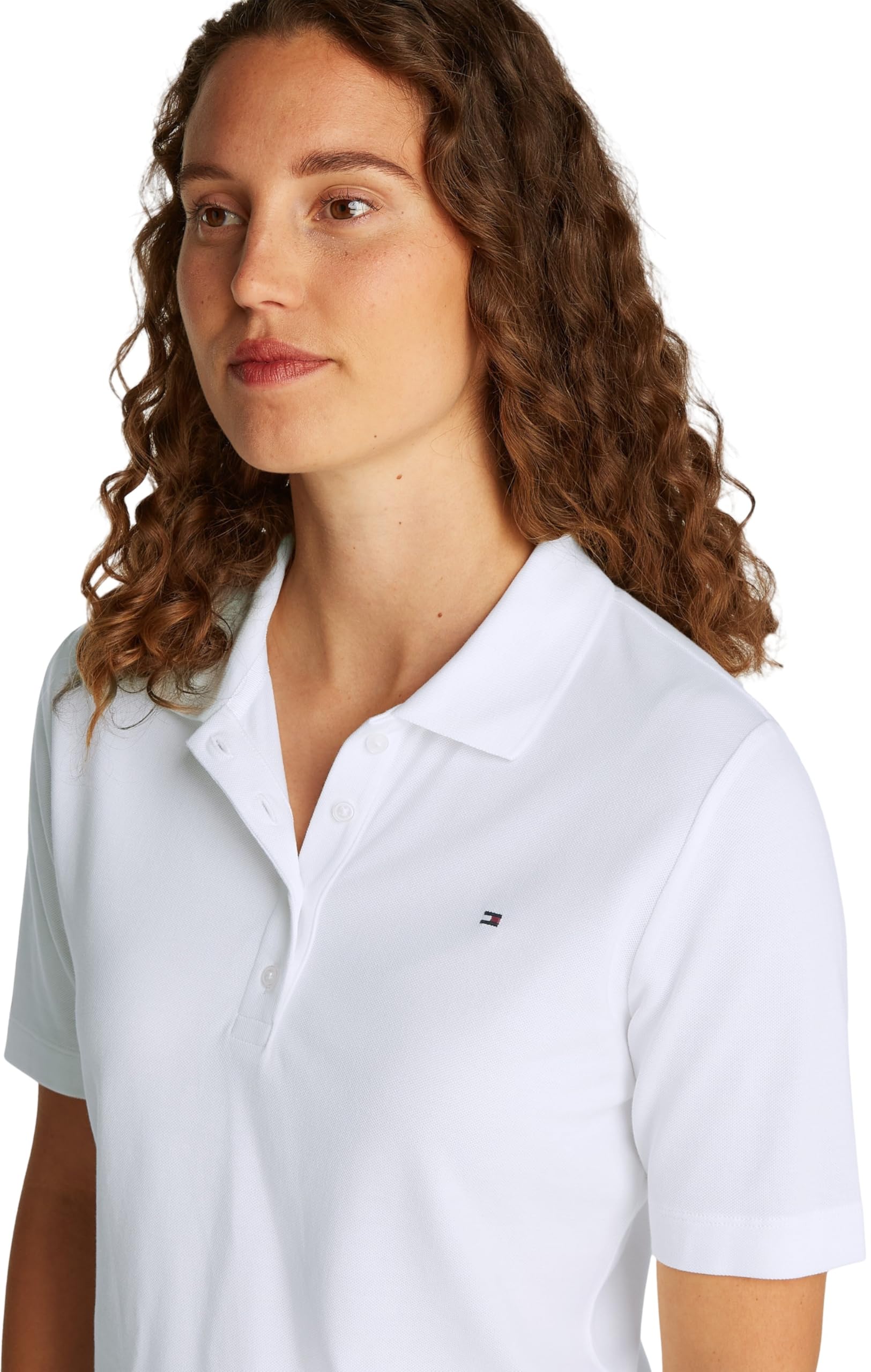 Tommy Hilfiger Damen Poloshirt Kurzarm Regular Fit – Bild 2