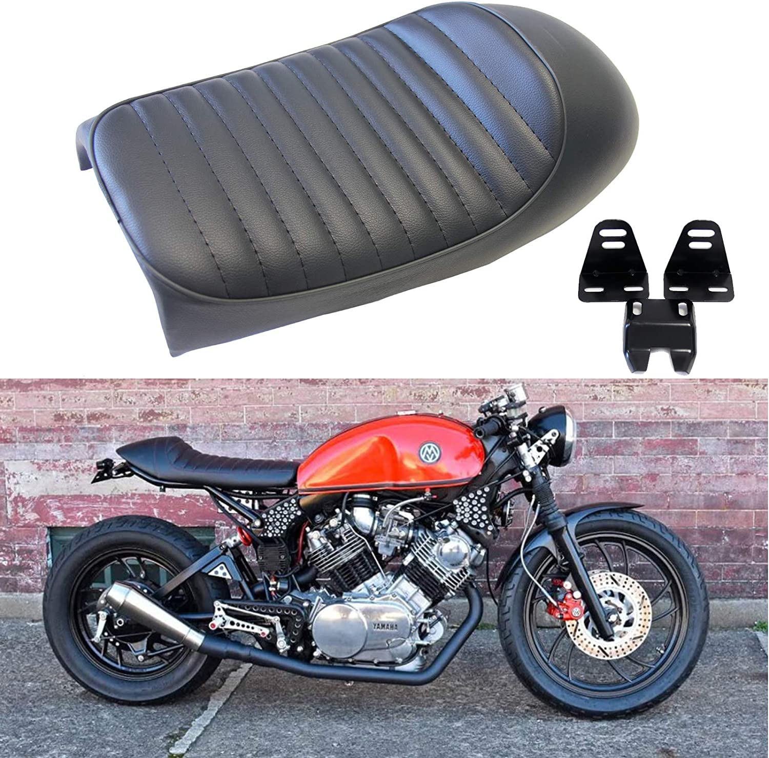 Amazon.co.jp: バイクシート汎用バイクシートヴィンテージレトロバイク 