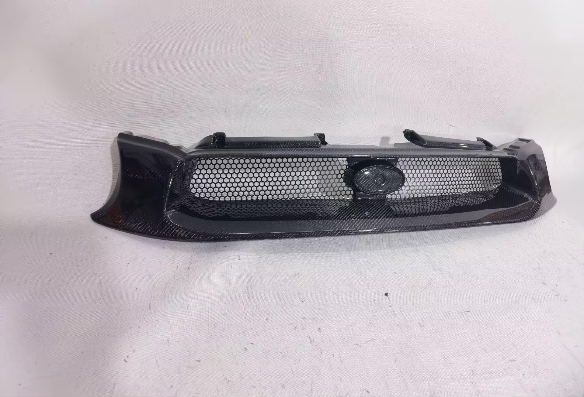 JDM Mesh Front Grille For Subaru Impreza 2002-2003 WRX STI – Black Fiberglass, Performance, Lightweight