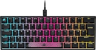 Corsair K65 RGB MINI 60% Mechanical Wired Gaming Keyboard - CHERRY MX RED Switches - PBT Double-Shot Keycaps - iCUE Compatible - QWERTY UK Layout - Black