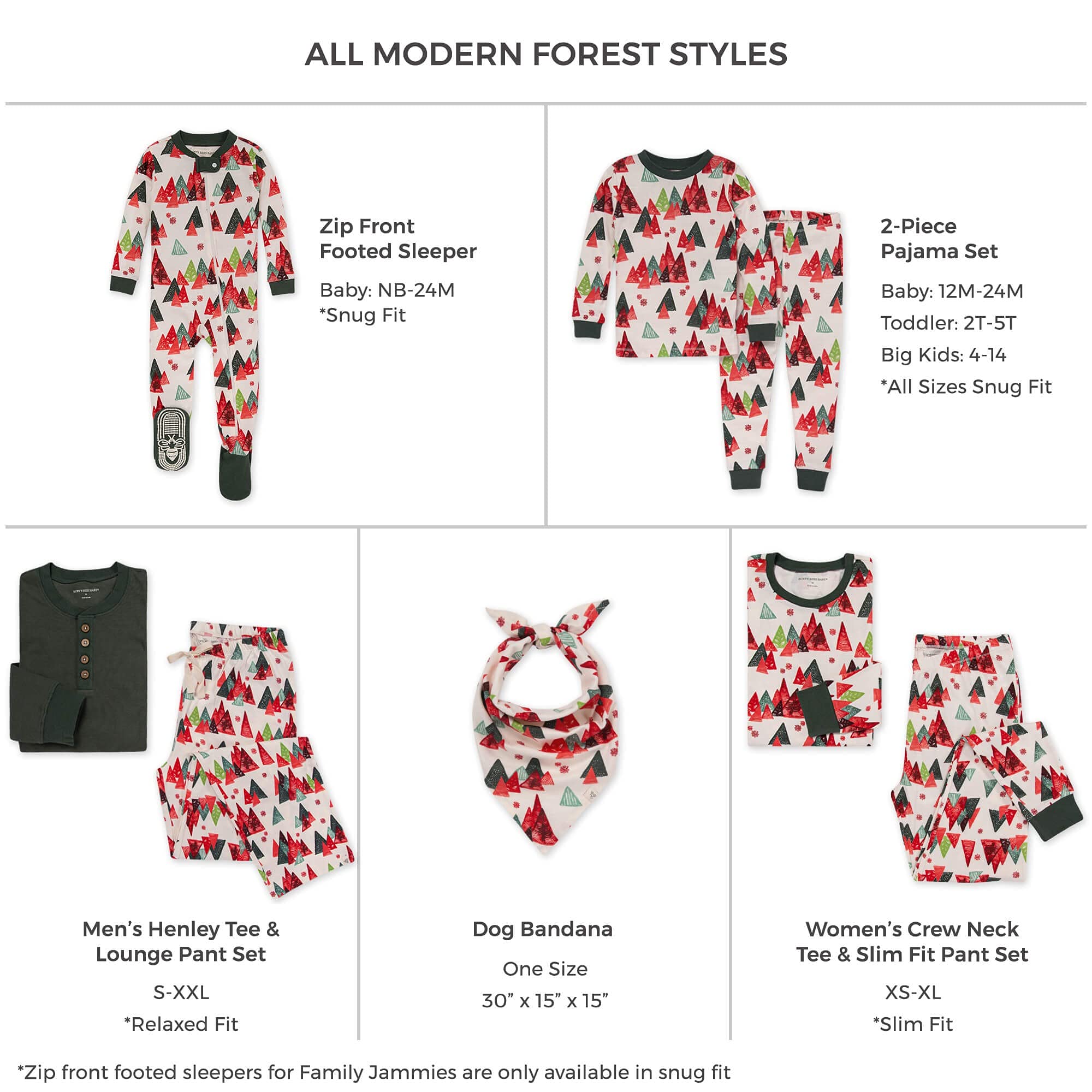 Burt's Bees Baby Ly28476-spn-3 m - Set Pigiama Moderno, 3 Mesi