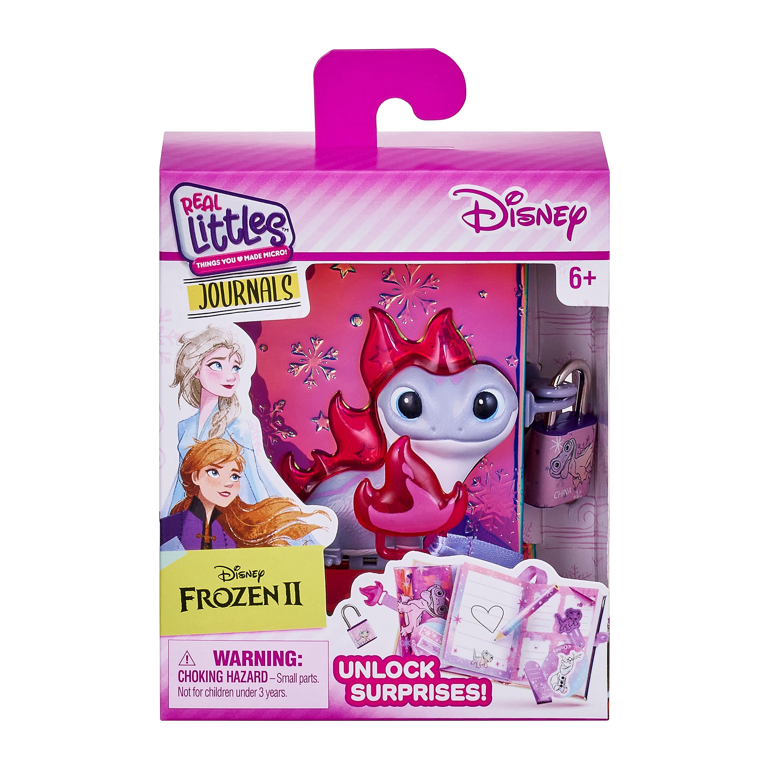 Cefa Toys Real Littes Journalier Disney. Comprend 1 cadenas, 1 clé, 1 mousqueton, 6 mini accessoires de papeterie. Convient aux enfants à partir de 6 ans.
