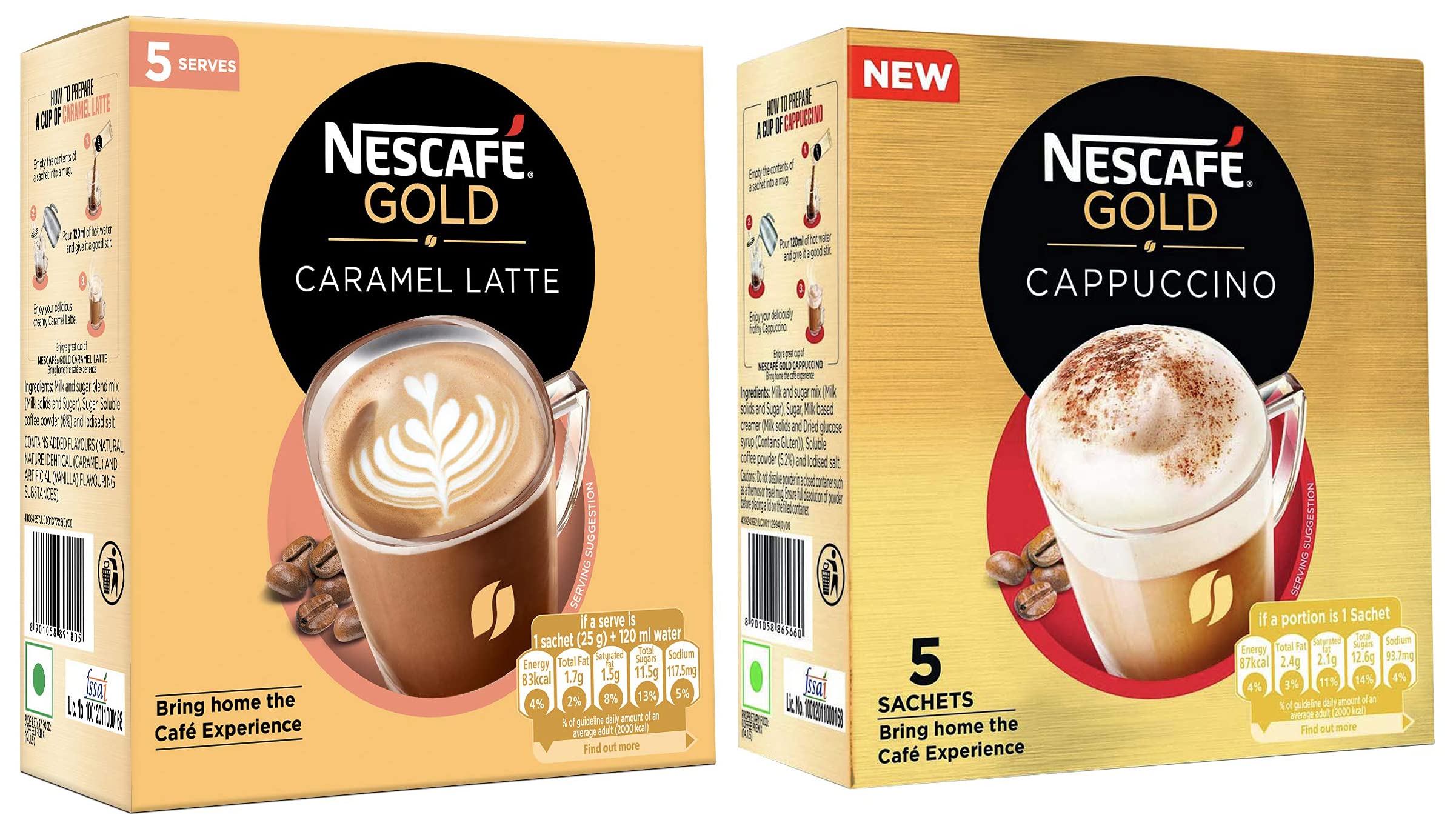 Buy NESCAFE Gold Caramel Latte, Instant Coffee Premix, 125 g , Nescafe