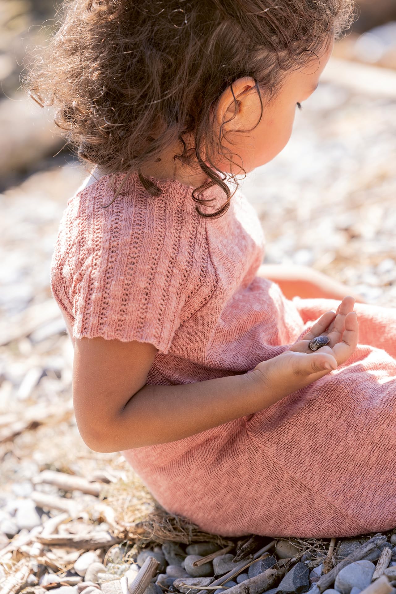 Disana LEINEN-Strickkleid Mädchen-Sommer-Kleid | Bio-Baumwolle kühlendes Bio-Leinen | Frühjahr Sommer | Knielang | Baby Kleinkind Kind | Made in Germany | GOTS IVN Zertifiziert