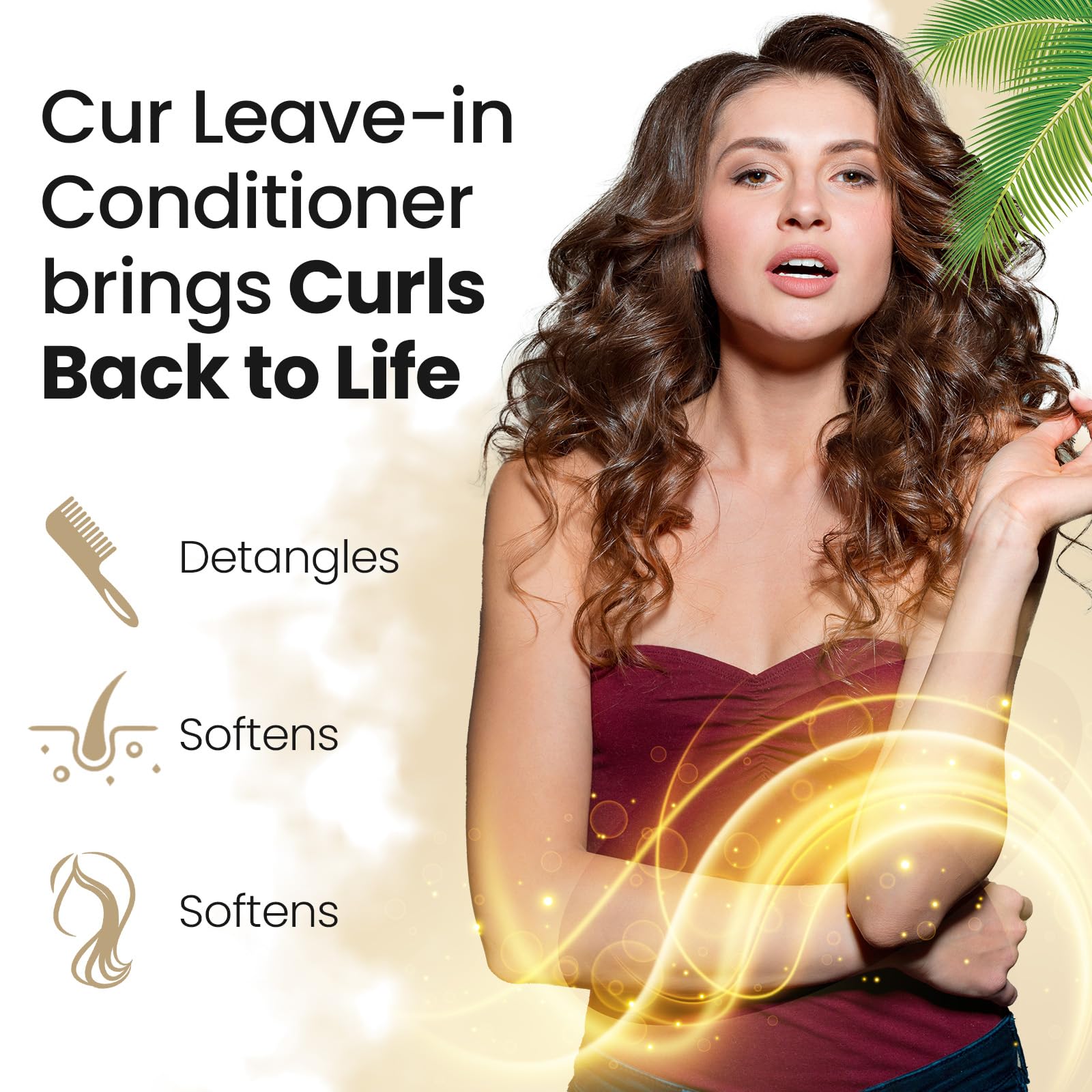 Daily Leave-in Detangler & Moisturizer for Dry, Tangle-Prone, Matted, Frizzy Hair | Adds Shine & Heat Protection with Vitamin B5 | Suitable for All Hair Types, Sulfate & Silicone-Free.