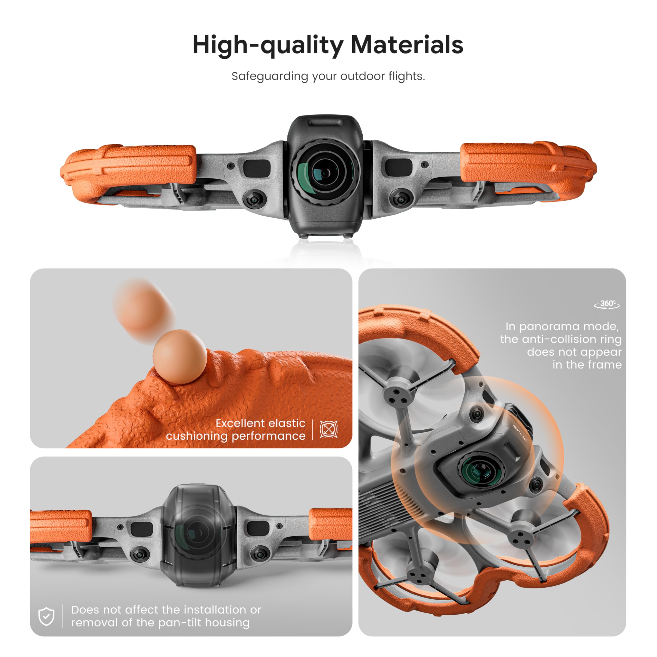 STARTRC Protezione dell'elica per DJI Avata 360, copertura anticollisione per accessori DJI Avata 360 (arancione)