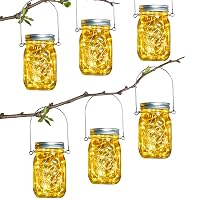 HOYIBO Luci Solari Esterno Giardino - 6 Pezzi 30 LED Impermeabile IP65 Lanterne Interno