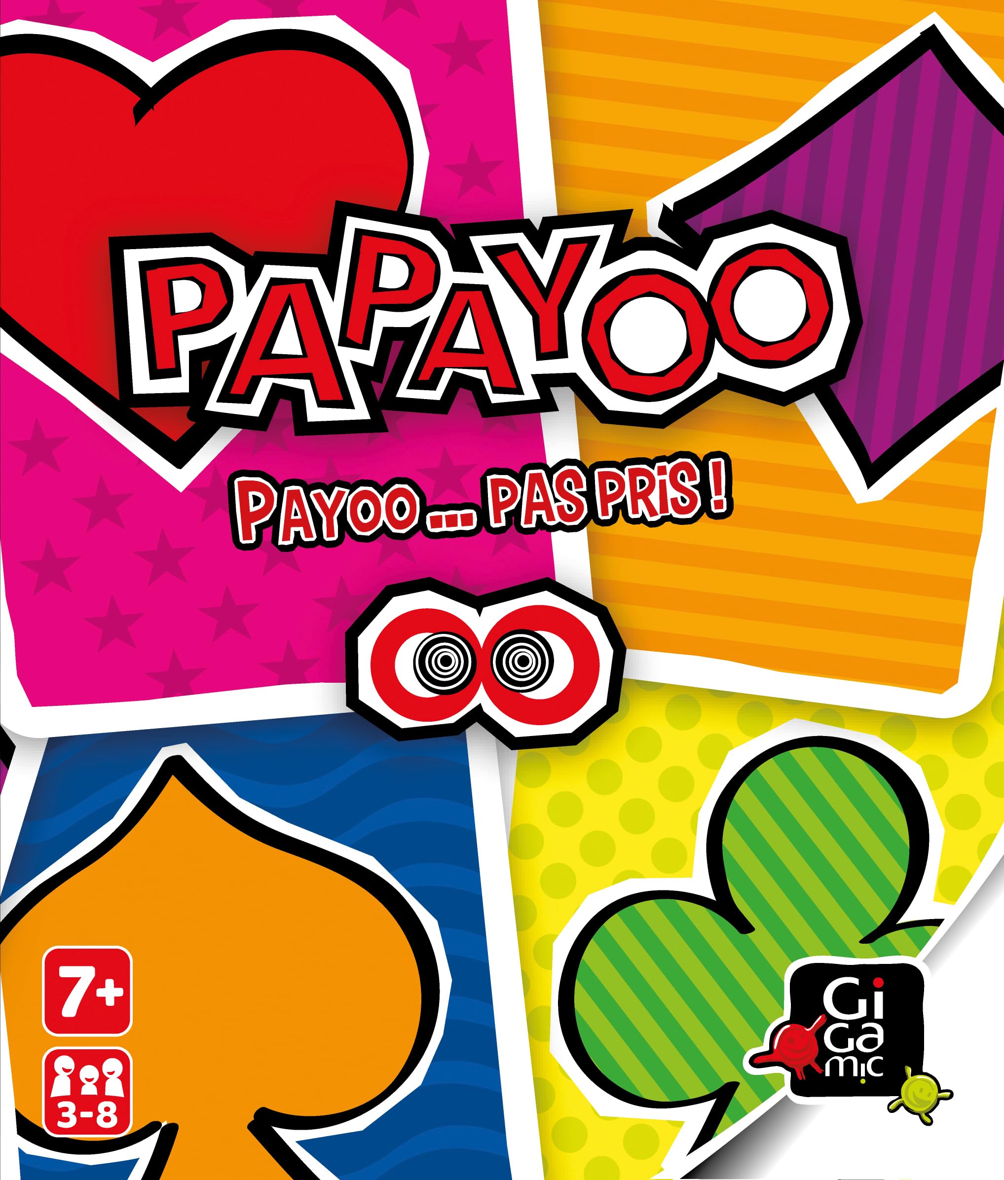 GIGAMIC Papayoo Jeu de cartes tactique 3-8 joueurs 30 min Version Française