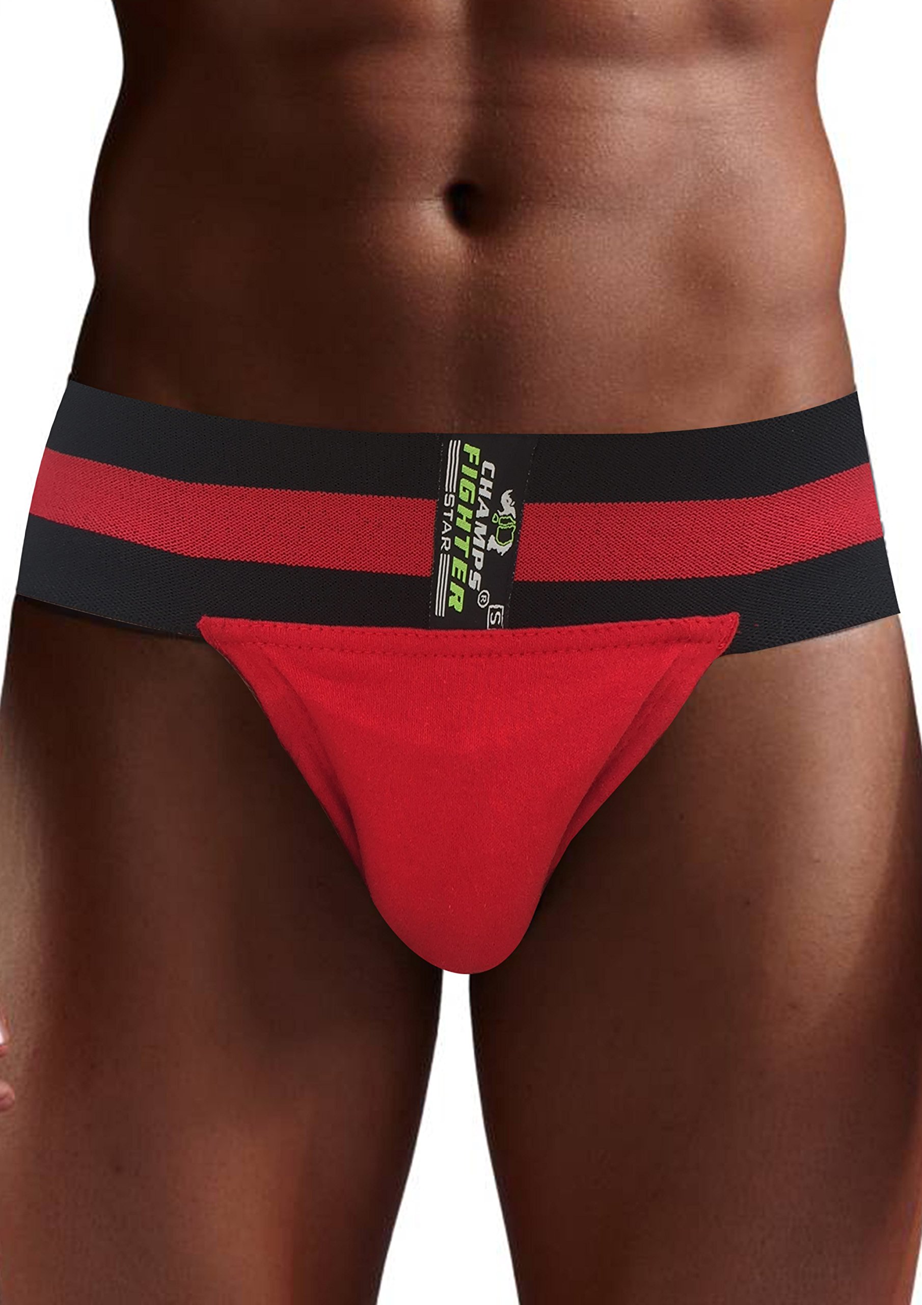 Champs Fighter Back Cover Supreme Gym Cotton Supporter with Cup Pocket Athletic Fit Brief Multi Sports Underwear Outdoor Inner and Wear Soft Underpant (S) (B07FZ4RHVF) Amazon Price History, Amazon Price Tracker