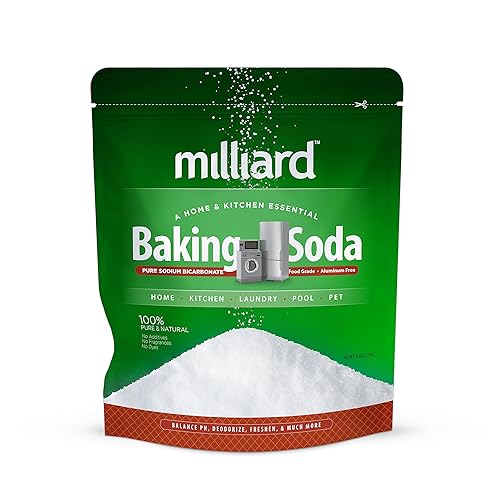 Milliard 5 libras de bicarbonato de sodio bicarbonato de sodio USP - Bolsa resellable a granel de 5 libras