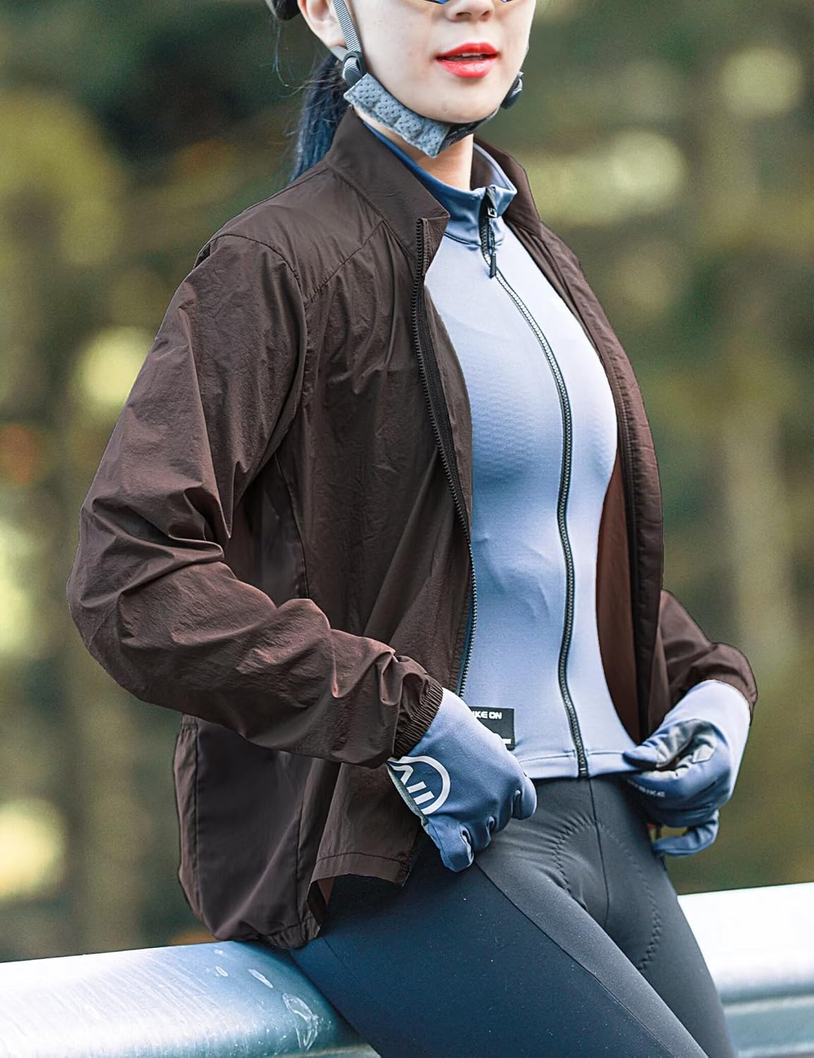 INBIKE Cycling Jacket for Men Women, Windproof Lightweight Running Windbreaker, Breathable Quick Dry Reflective Biking Coat - Image 2