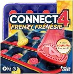 Jeu Connect 4 Frenzy, disques rebondissants pour la victoire, jeu de fête en famille, à partir de 8 ans, 2 à 6 joueurs, 10 minutes. Jeux portables (anglais et français)