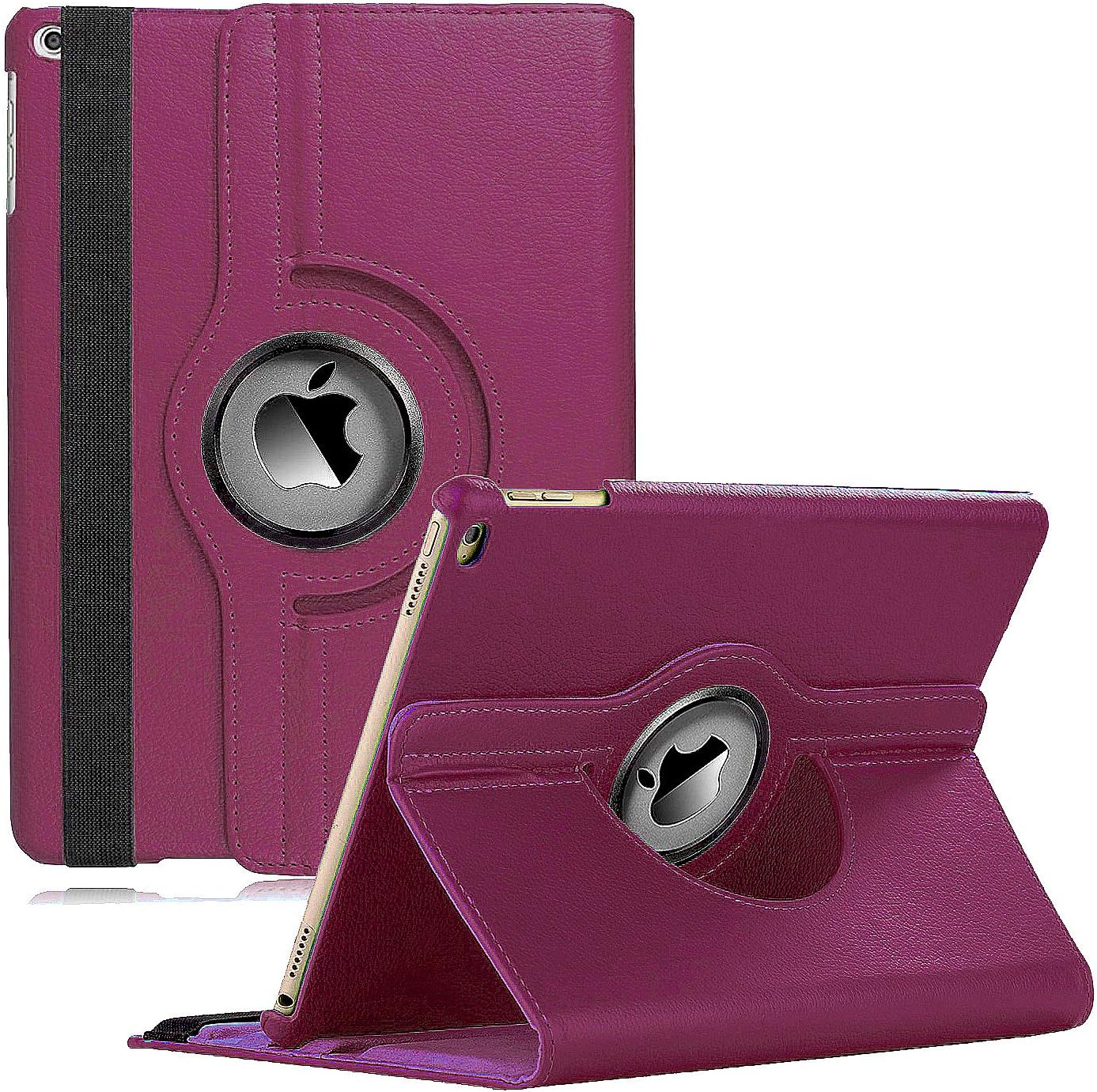 iPad Mini Case Fit iPad Mini 3 case/ipad Mini 2 case/ipad Mini 1 case - 360 Degree Rotating Stand Case Cover with Auto Wake/Sleep Compatible with Apple iPad Mini 1/2/3 case (Purple)