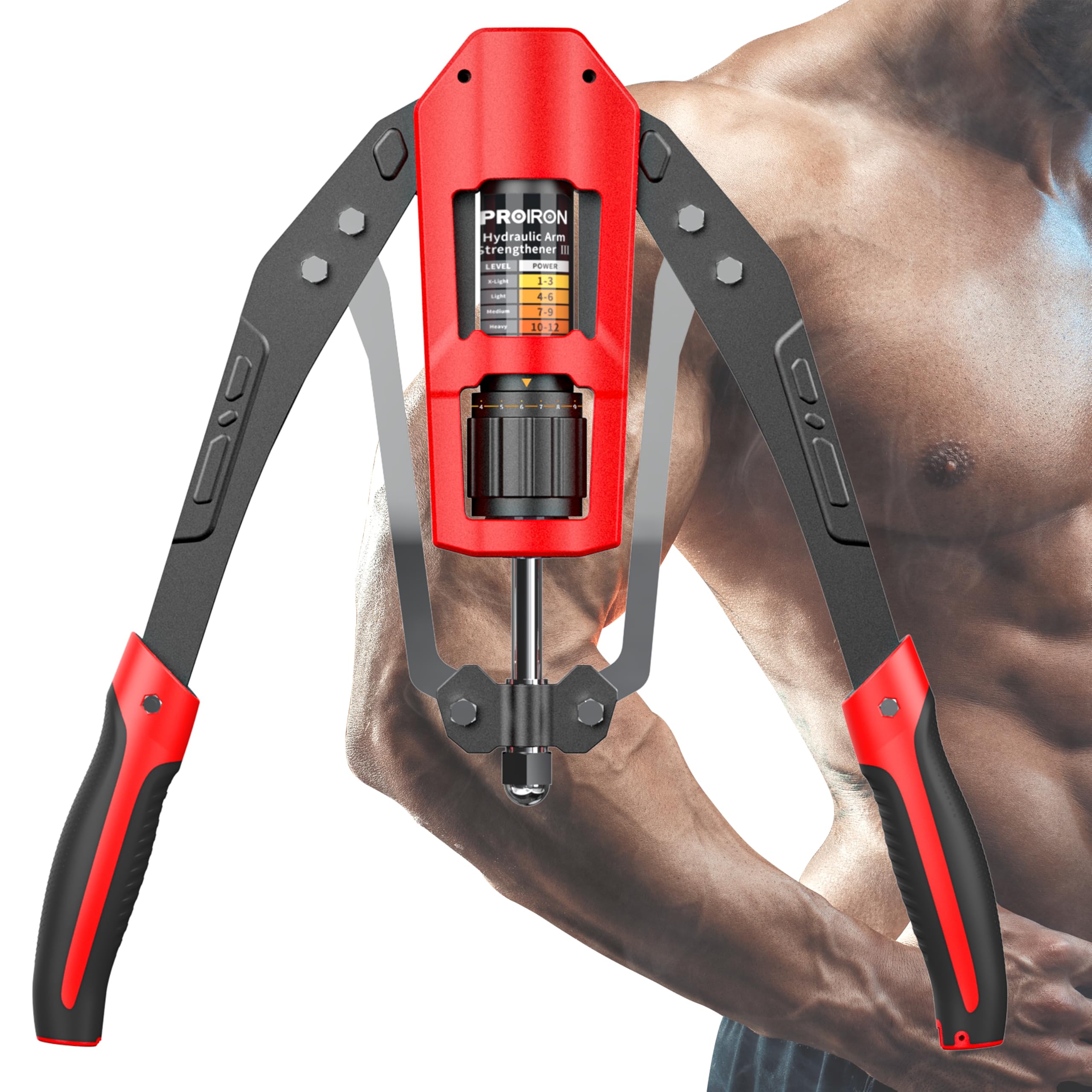 PROIRON Power Twister, Adjustable Hydraulic Resistance 10-200kg, Chest Exerciser for men, Fitness Chest Expander, Arm Exercise Equipment, Arm Strengthener, Chest Workout, Bicep Shoulder Exercise