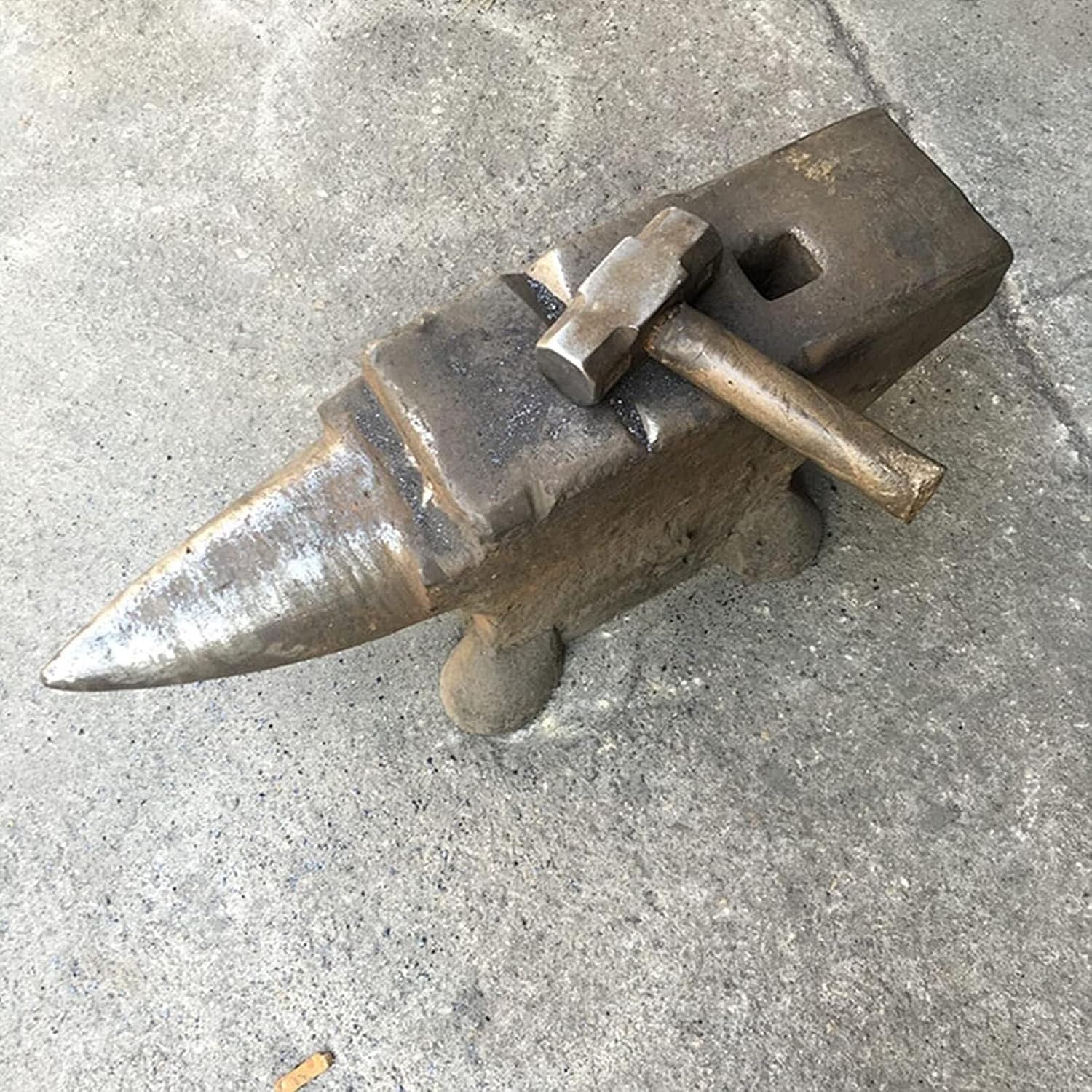 460mm Blacksmith's Tongs, 7-Shaped Curved Steel Tong for Knife Making, Anvil, and Forge Work