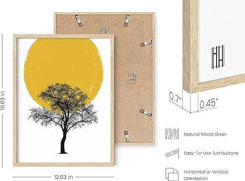 Miniatura 3 de HAUS AND HUES Decoración de pared amarilla con estampado de sol, decoración de pared moderna de mediados de siglo, arte de pared escandinavo, arte