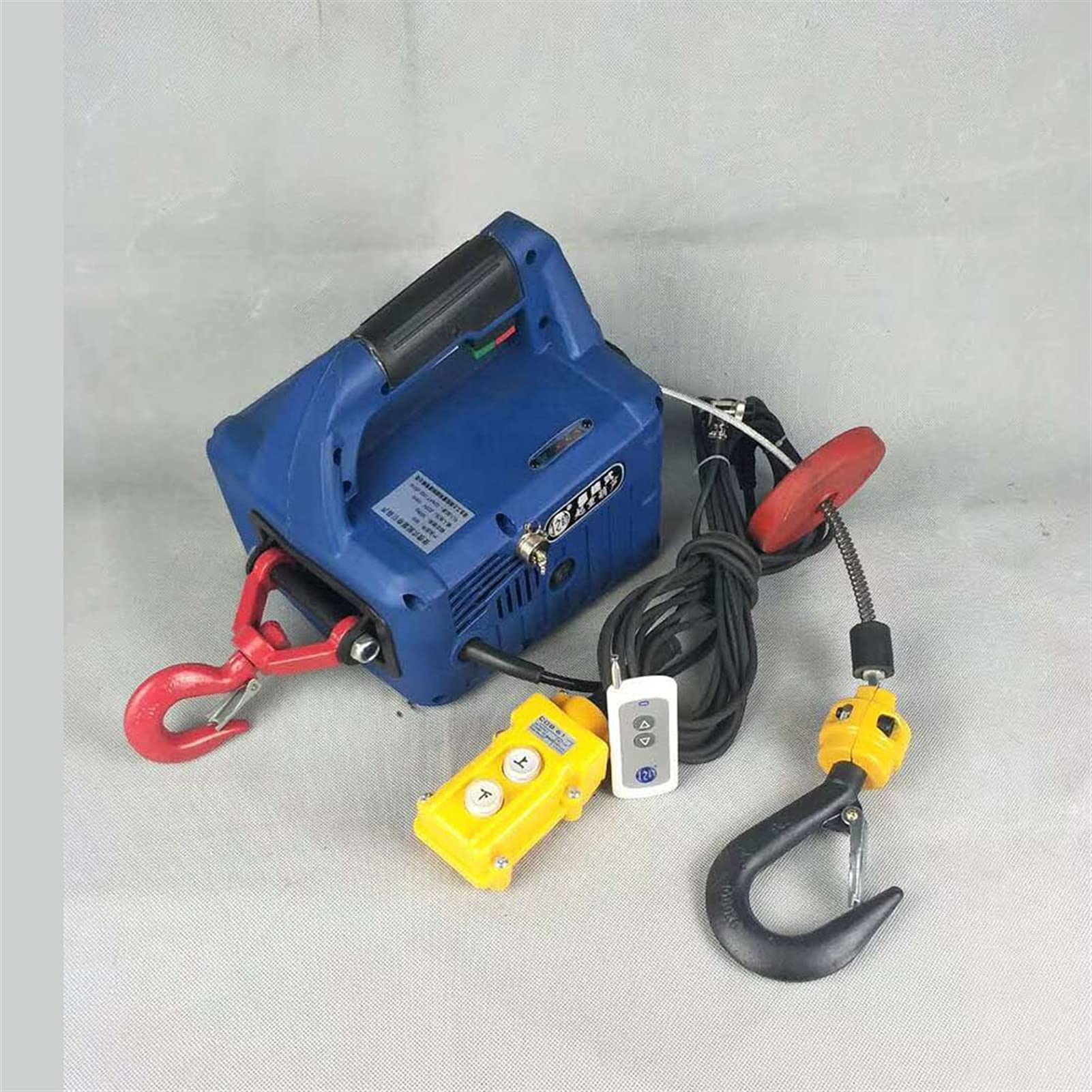 50. 0KG. Paranco elettrico Portatile Electric Argango in acciaio Acciaio Cavo di sollevamento Per sollevamento e traino(Remote control)