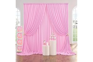 10ftx10ft Baby Pink Wrinkle-Free Photography Drapes Backdrop