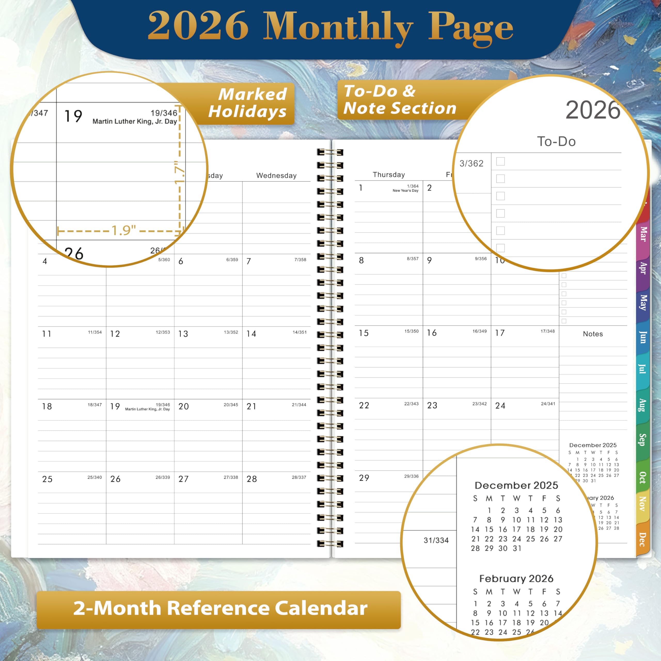 Snapklik.com : 2026 Planner - Planner 2026 Weekly And Monthly From ...