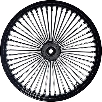FatFlex Stainless Steel Fat Spokes 21 Inch Front Wheel Dual Disc for Harley Davidson Touring 00-07 Wheels Rims Updating