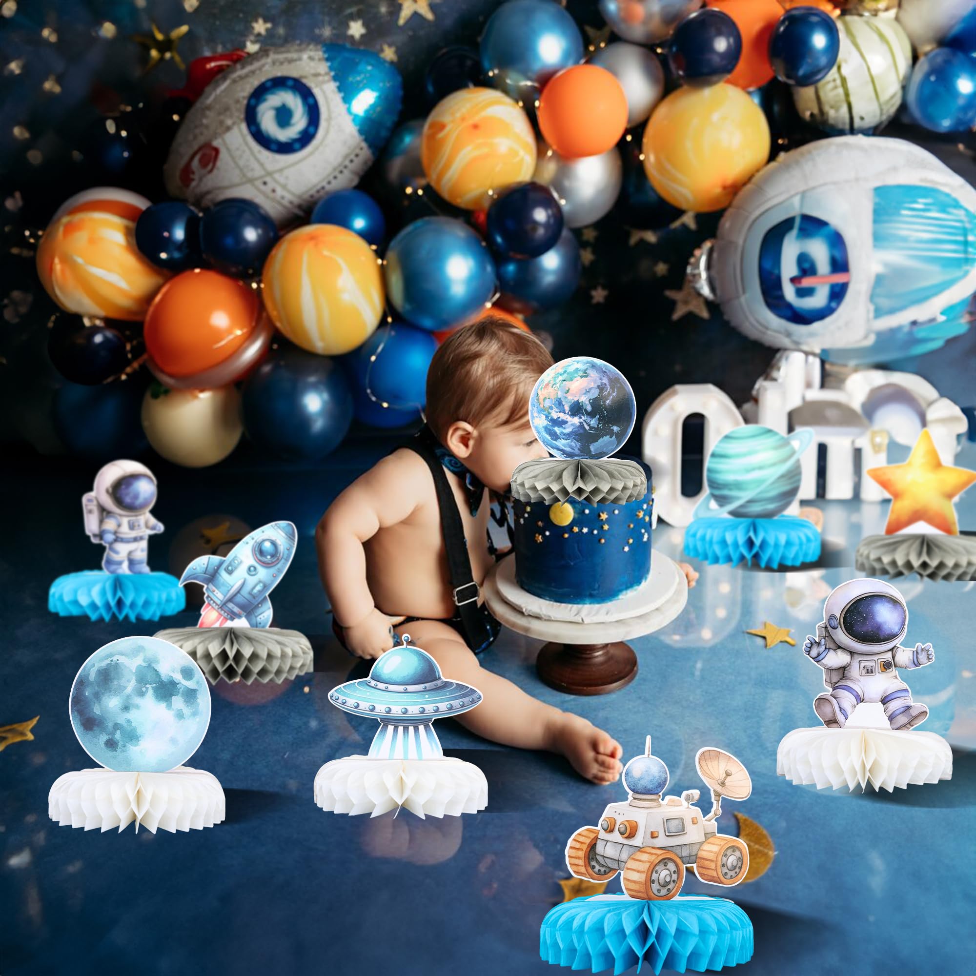 Robot Birthday Decorations Toy Story Centerpieces For Tables, 9pc