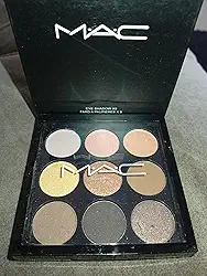 MAC Eye Shadow X9, Paleta de Sombras com 9 Cores, Tons Neutros e Metálicos, 250g