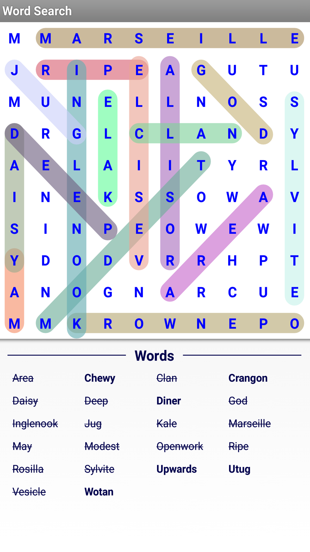 Word Search Puzzle Game - App on Amazon Appstore