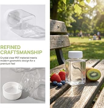 16 Pack 100ml Plastic Bottles With Lids