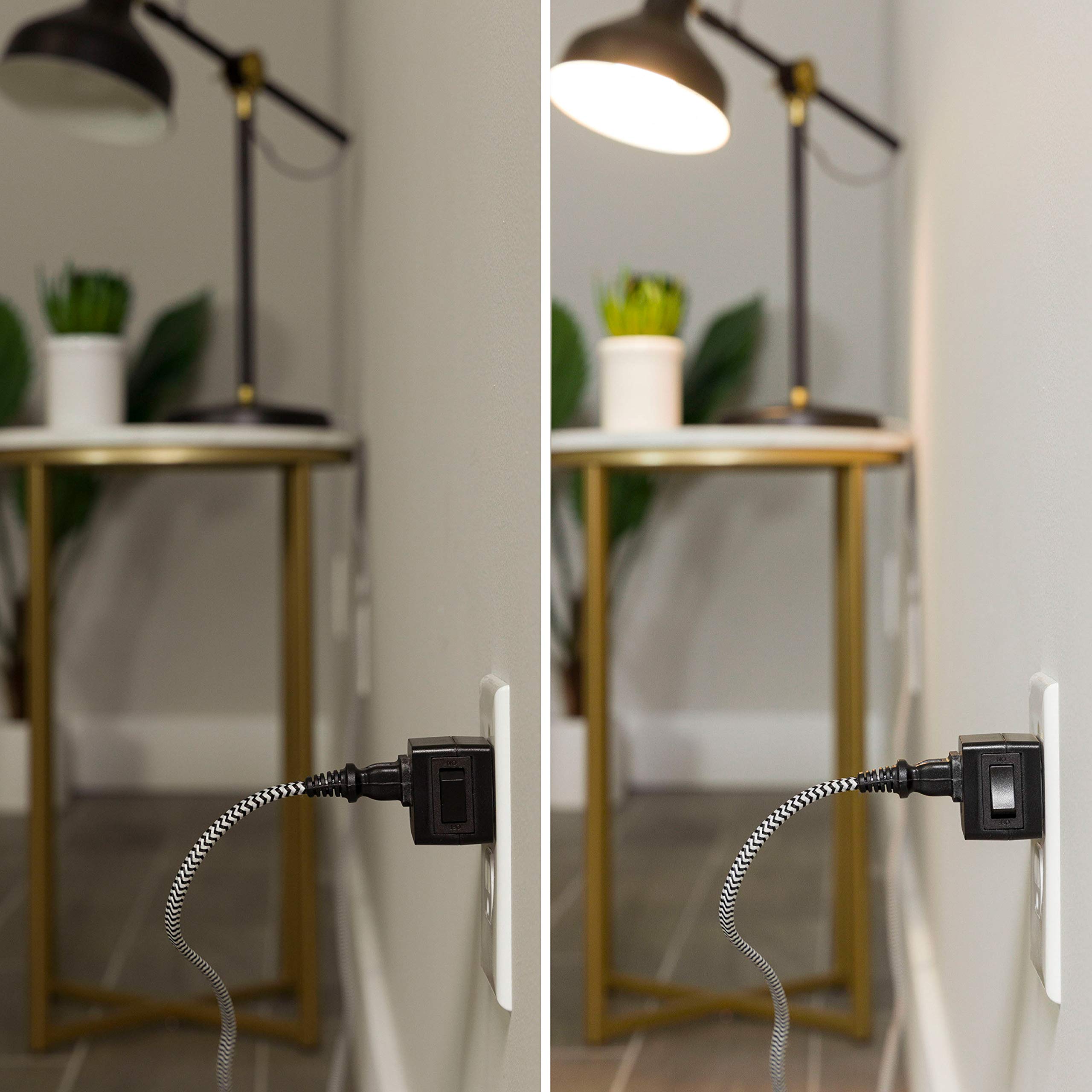 Snapklik.com : Grounded On/Off Outlet Power Switch, 3 Prong, Easy To ...