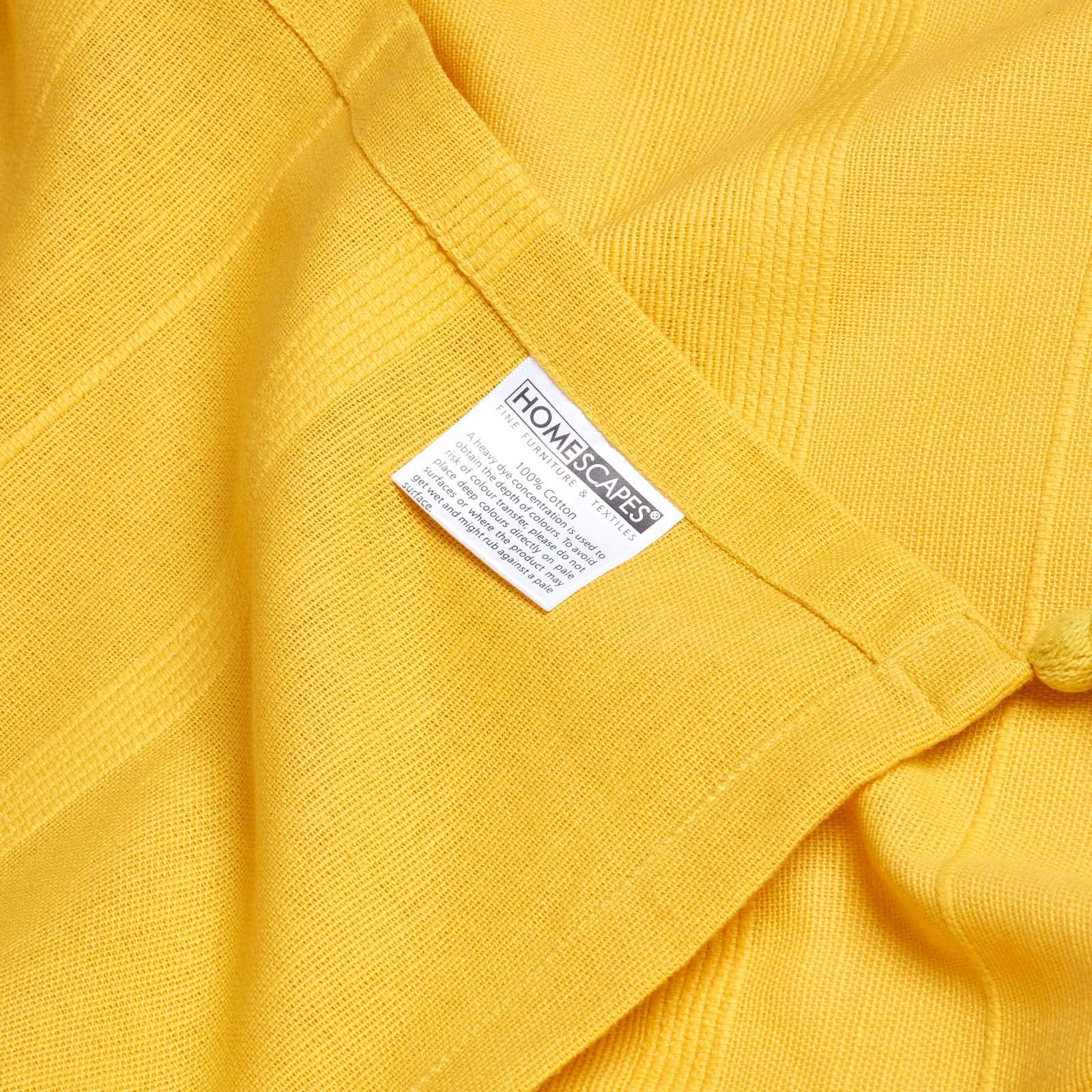 Homescapes - Tenda Rajput in cotone, colore: giallo manta 2,54 x 3,56 m giallo