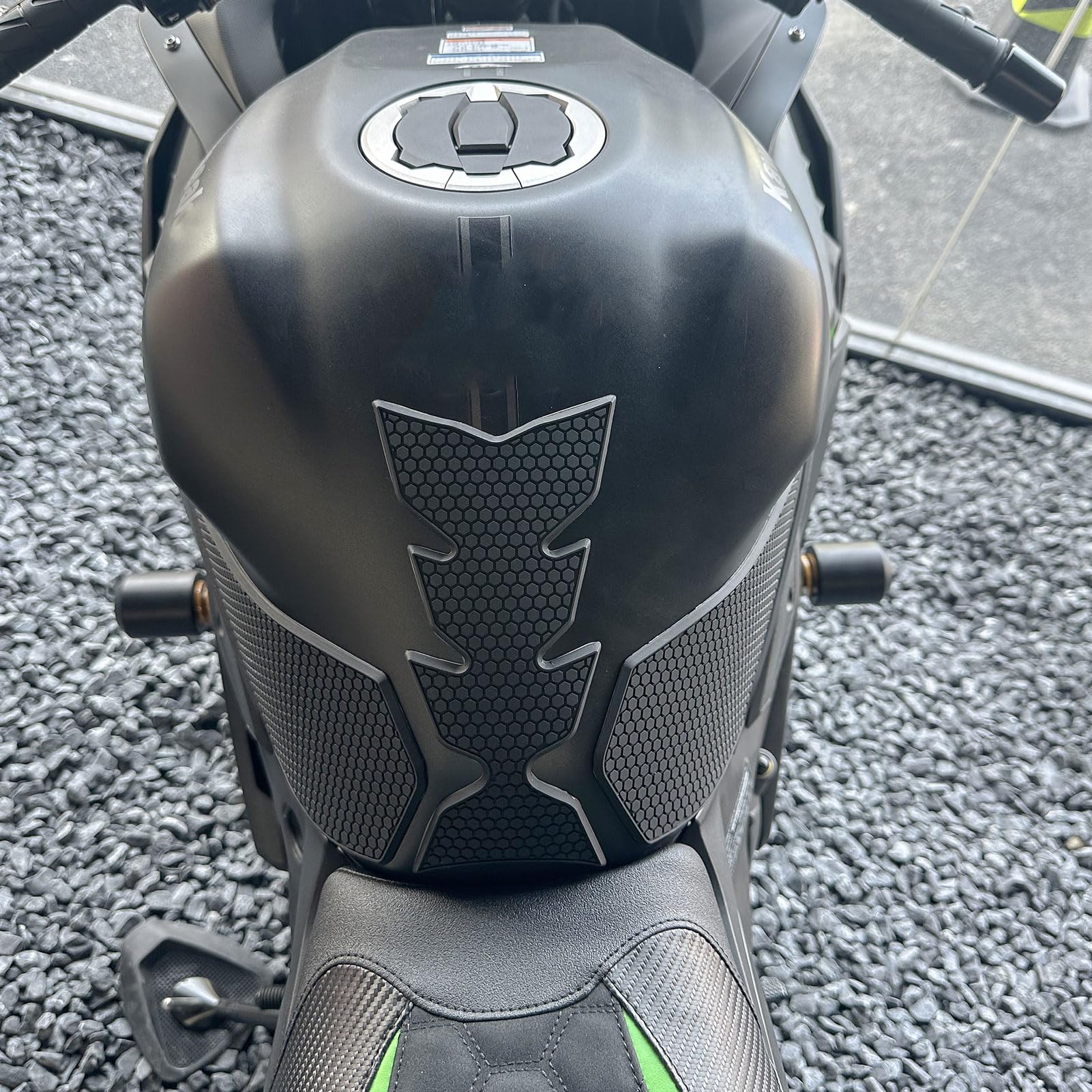 Motorrad-Tankpads, Schutzaufkleber, passend für Ninja ZX4RR ZX4R ZX 4RR ZX-4R 2023 2024, Tankgriff-Seitenaufkleber, Anti-Rutsch