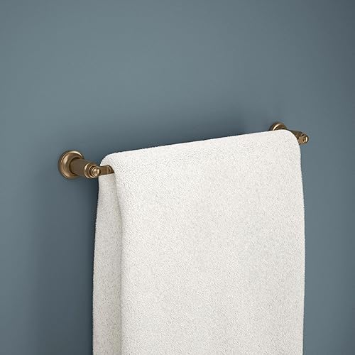 Miniatura 2 de Delta Saylor 73518-CZ - Toallero de 18 pulgadas para baño, color bronce champán, toallero de pared para baño, soporte para toallas de pared